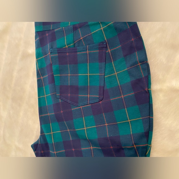 Style & Co Plaid  Pointe Paint Leggings - Size 4 x - Picture 5 of 11